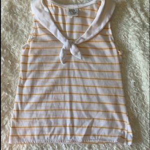 *Vintage* 1970's-80's Yellow Stripe Tank Top